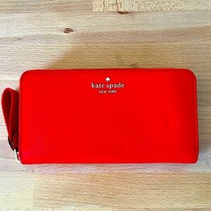 Kate Spade Chelsea nylon large continental wallet